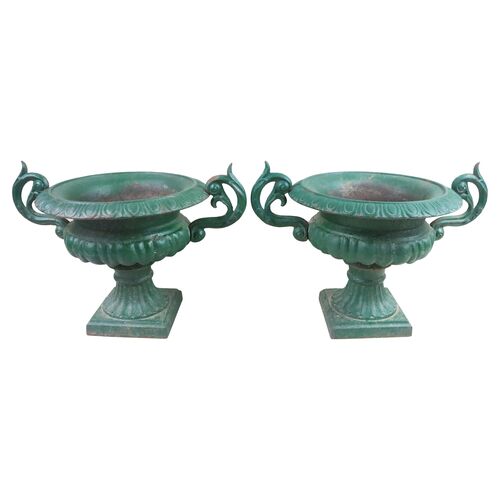 French Cast Iron Tabletop Urns~P77555265