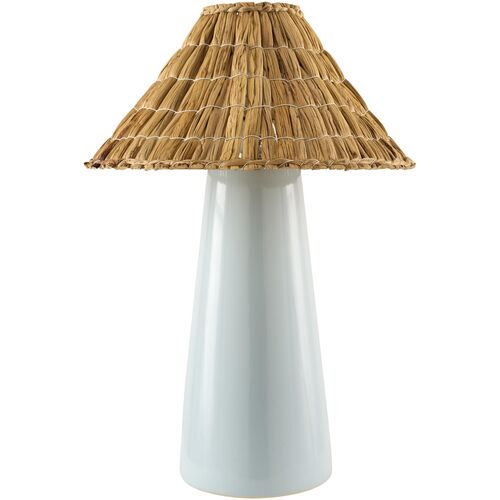 Calis Seagrass Shade Ceramic Table Lamp Calis Seagrass Shade Ceramic Table Lamp