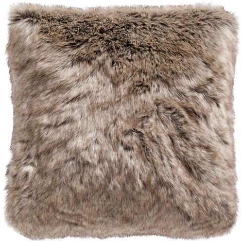 Turner 20x20 Faux-Fur Pillow, Brown~P77636513