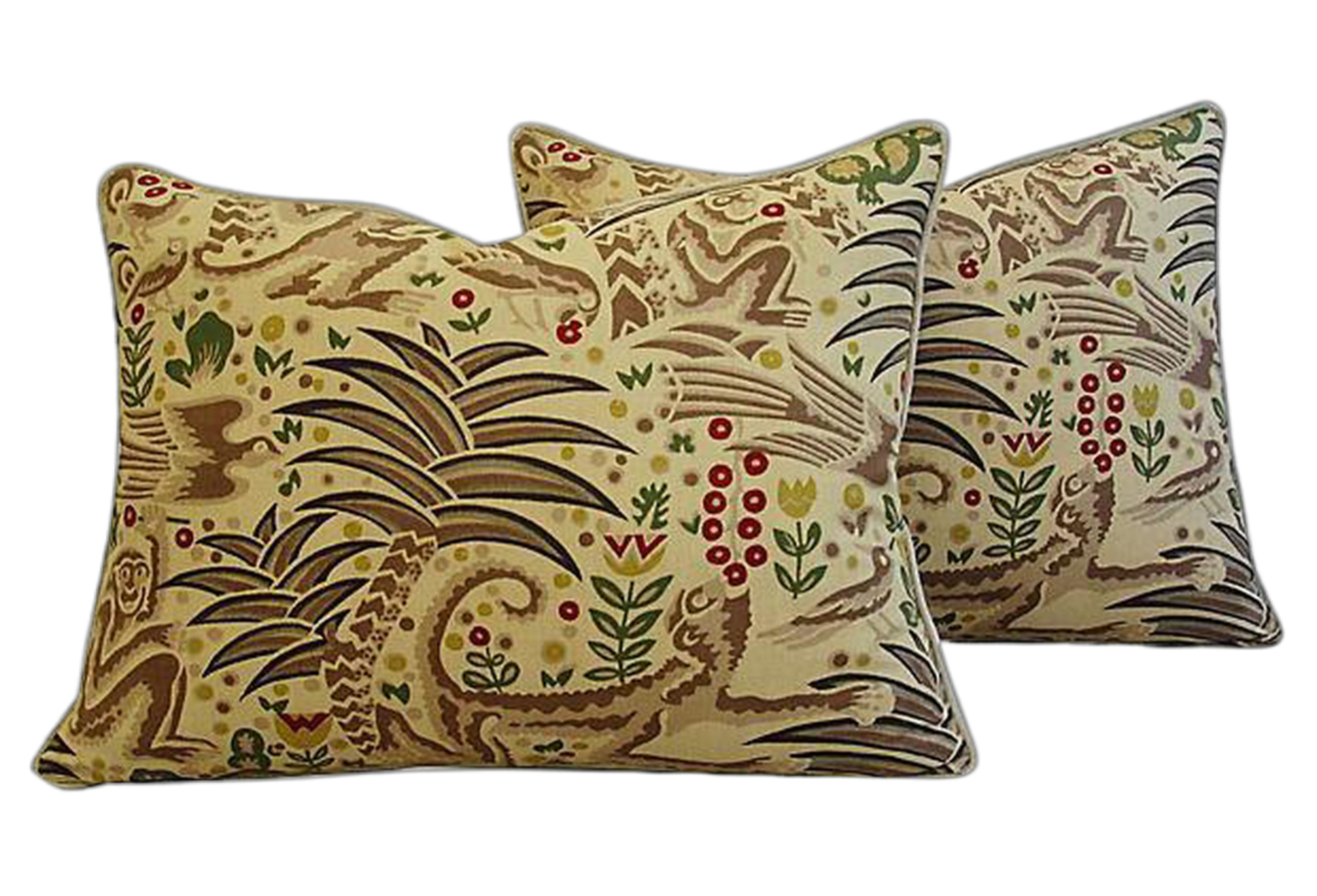 Clarence House Gibbon Fabric Pillows S/2 Clarence House Gibbon Fabric Pillows S/2~P77667779