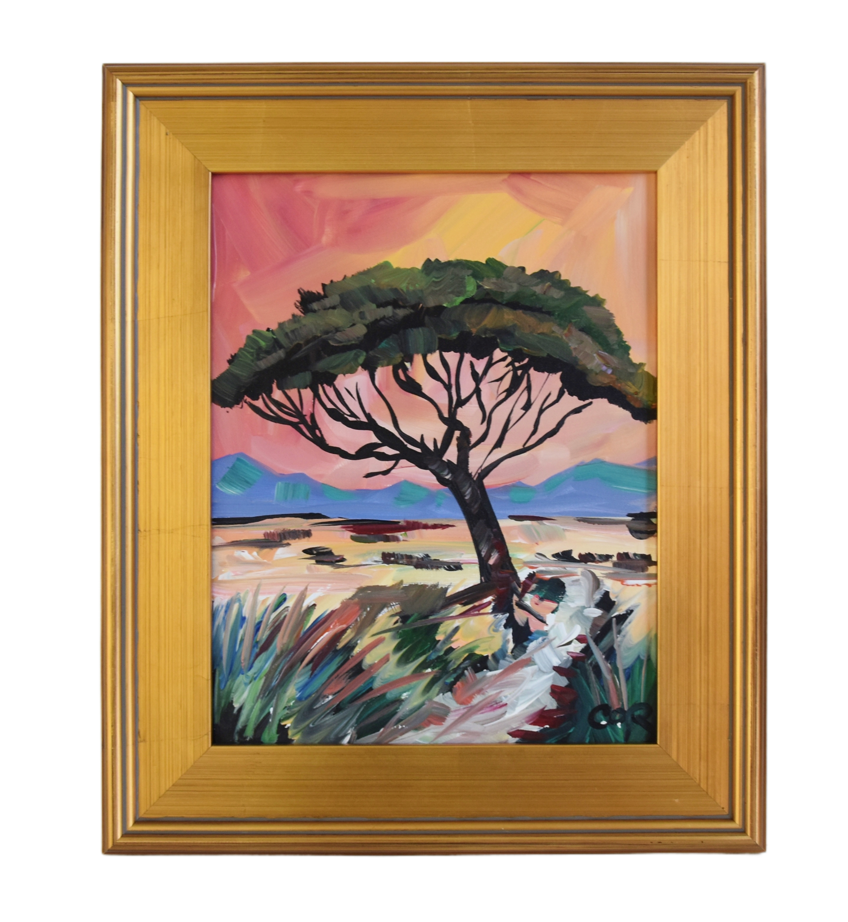 Impressionist Tree Landscape Painting~P77688741