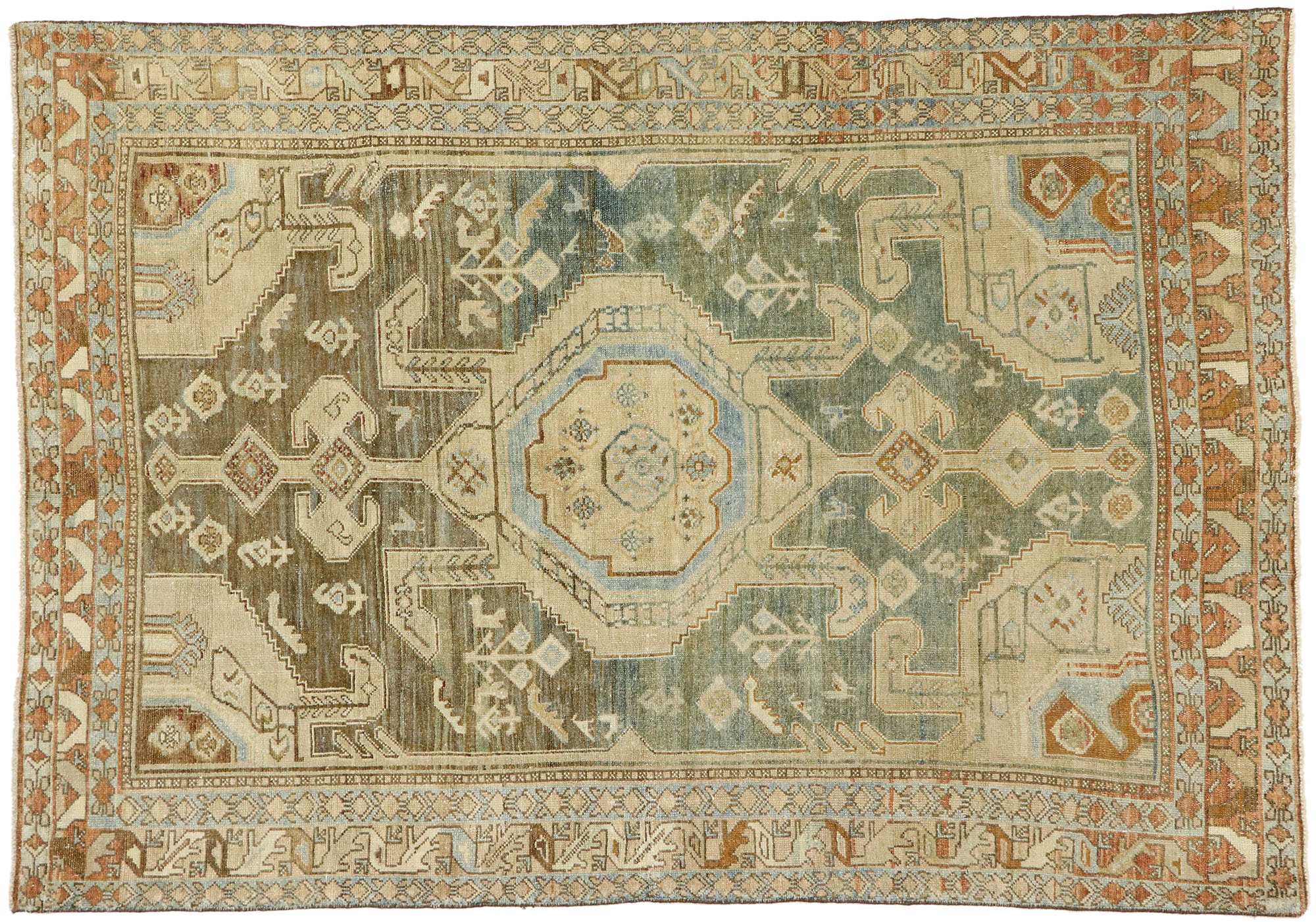 Antique Persian Malayer Rug, 4'8" x 6'8"~P77596426