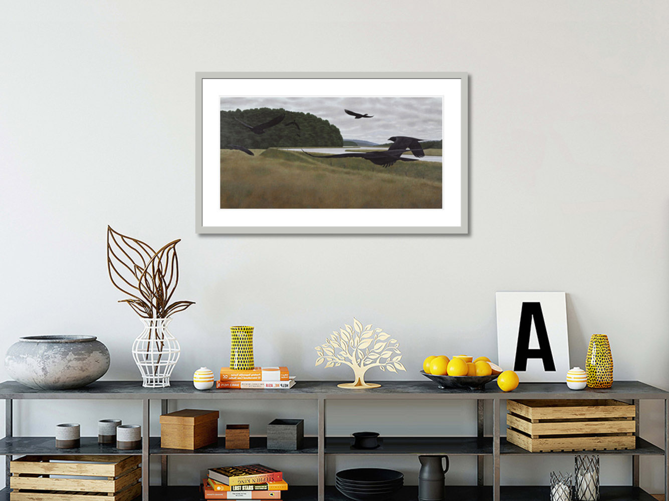ヴィンテージ ペイントアート Pipeline Style- Metal Prints - Heather Brown Art