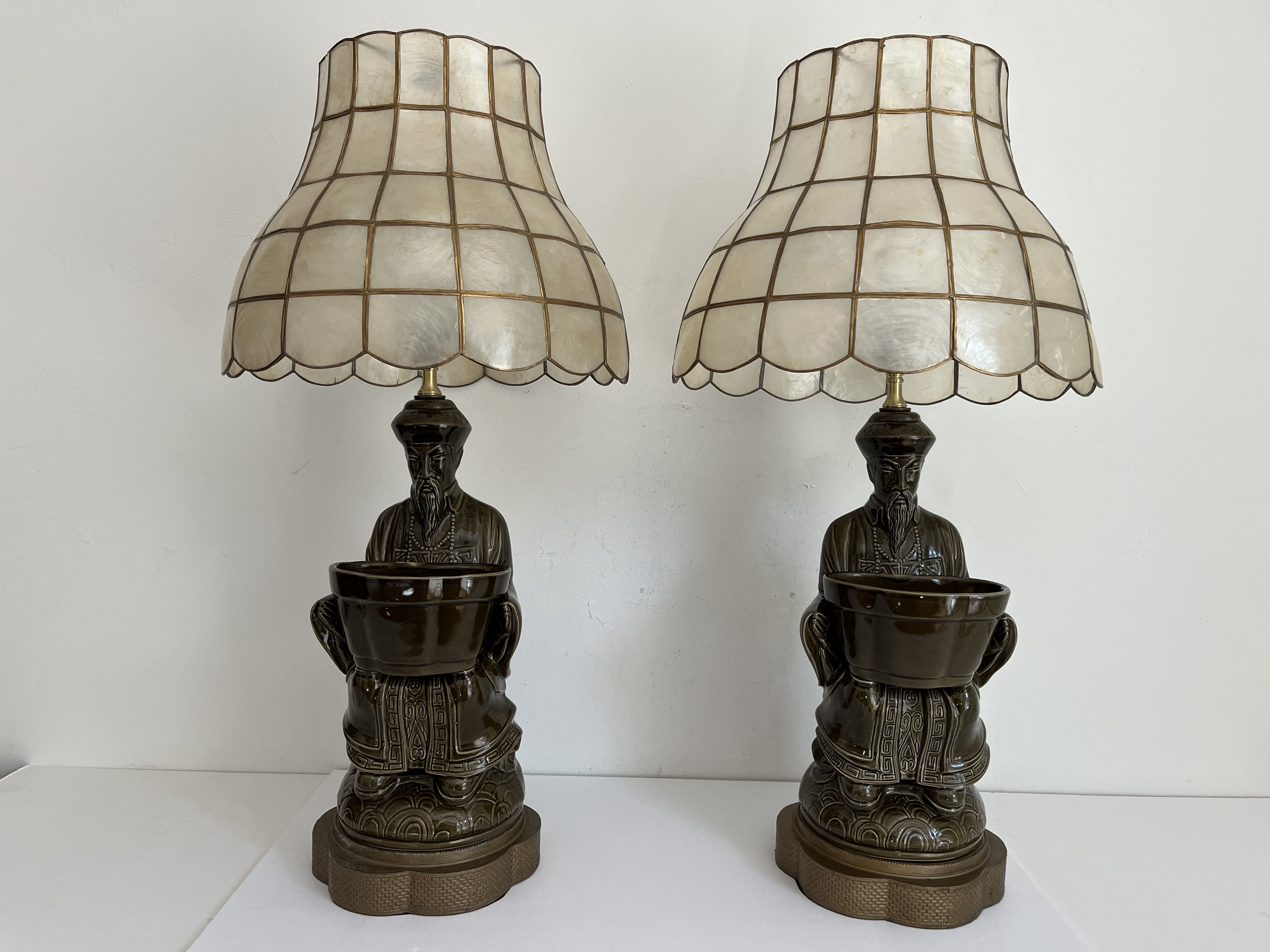 Asian Figurative Planter Lamps & Shades~P77750426