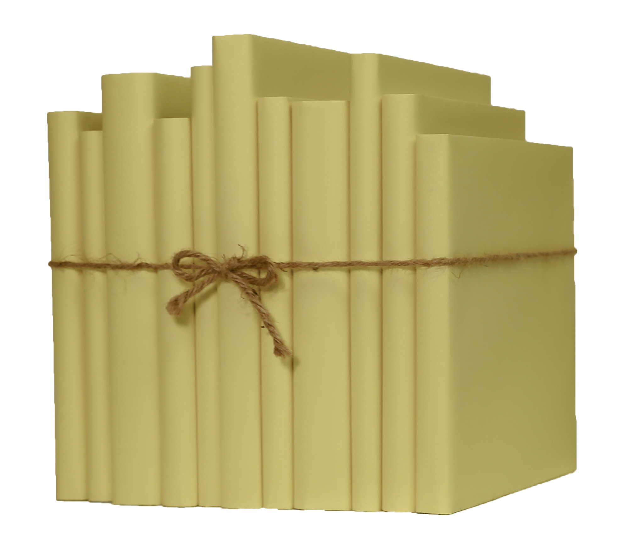 Decorative Oversized Paper Wrapped Book Bundle, Sunflower