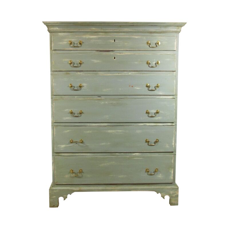 18th-C. American Painted Chest