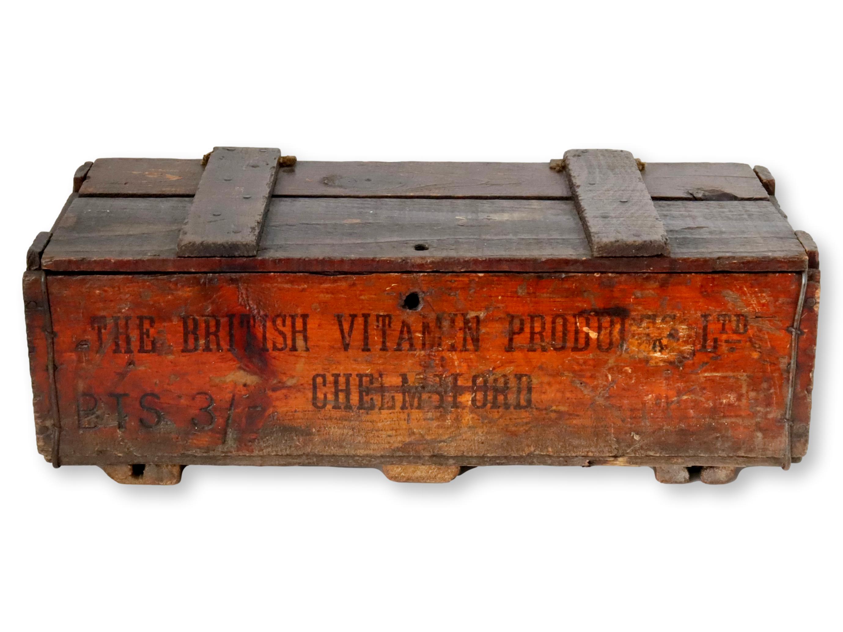 Antique English Shipping Crate / Box~P77665931