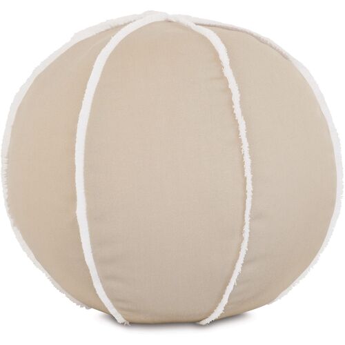 Lilo 12" Outdoor Ball Pillow, Neutral/White~P77646581