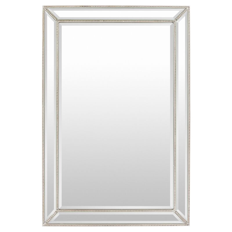 Beveled Glass Mirror, Silver