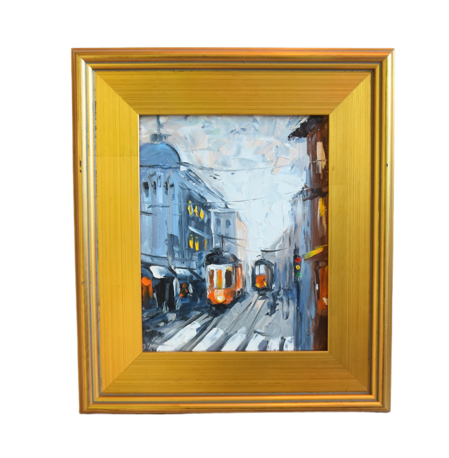 Impressionist Cityscape Oil Painting~P77682113