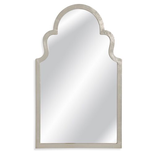 Elberta Wall Mirror, Silver Leaf~P47386501