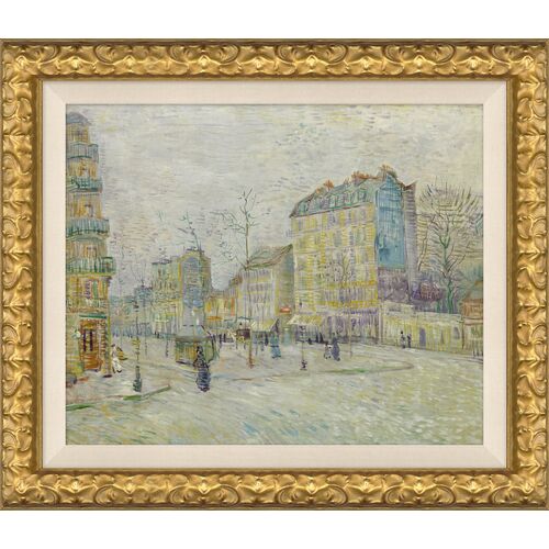 Boulevard de Clichy, Vincent van Gogh Painting, 17.75" x 15.25" Boulevard de Clichy, Vincent van Gogh Painting, 17.75" x 15.25"