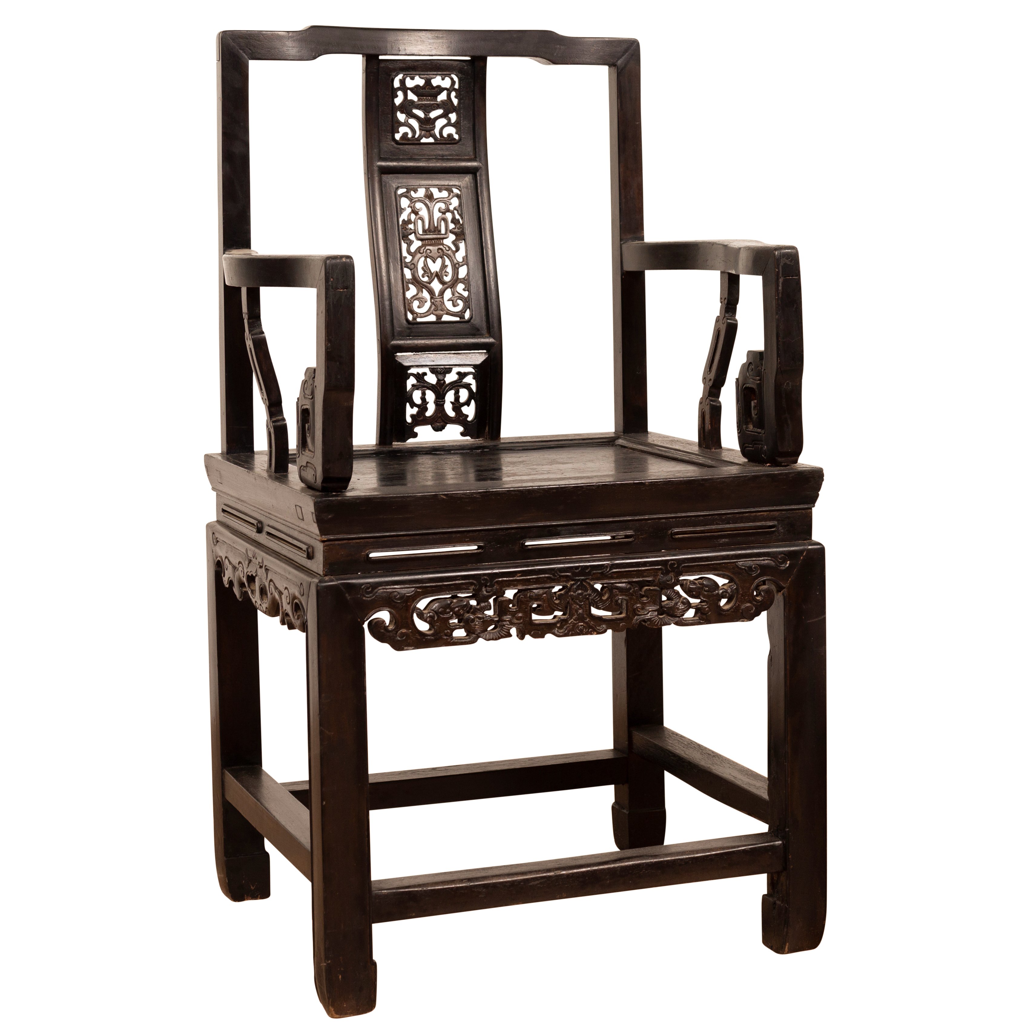 Chinese Wedding Chair with Dark Patina~P77555369