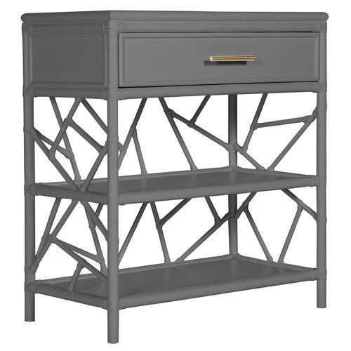 Tiffany Rattan End Table