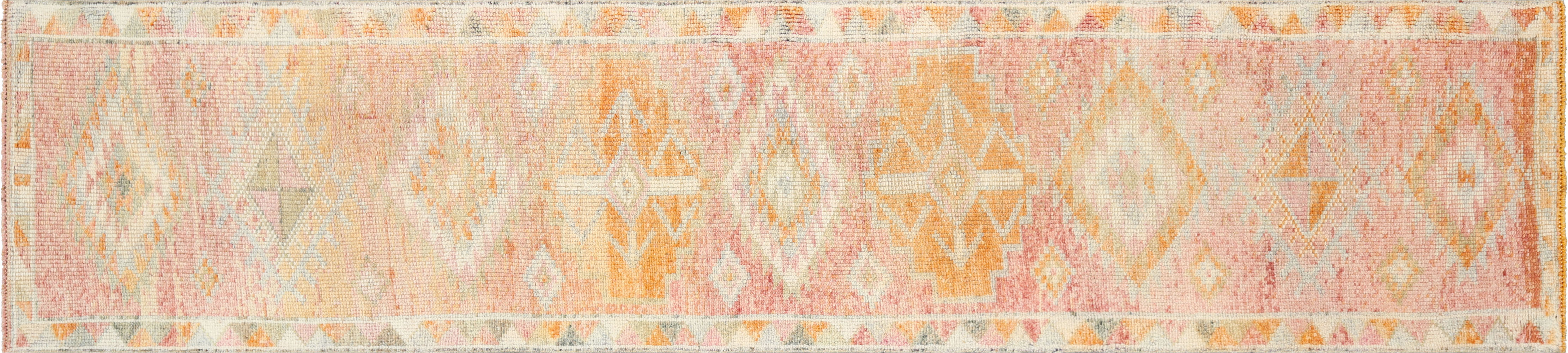 1960s Turkish Oushak Runner -2'9"x12'4"~P77719225