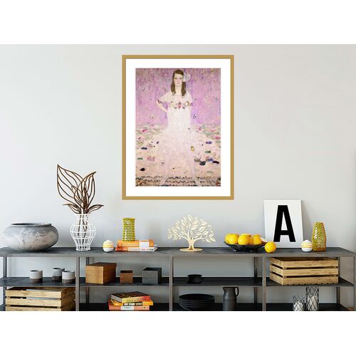 Girl in White by Gustav Klimt Framed Print