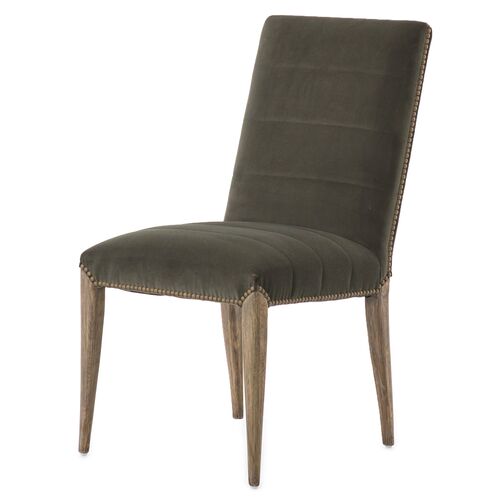 Gavin Dining Chair, Velvet Loden~P77600037