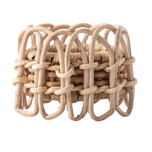 Provence Rattan Napkin Ring, Whitewash