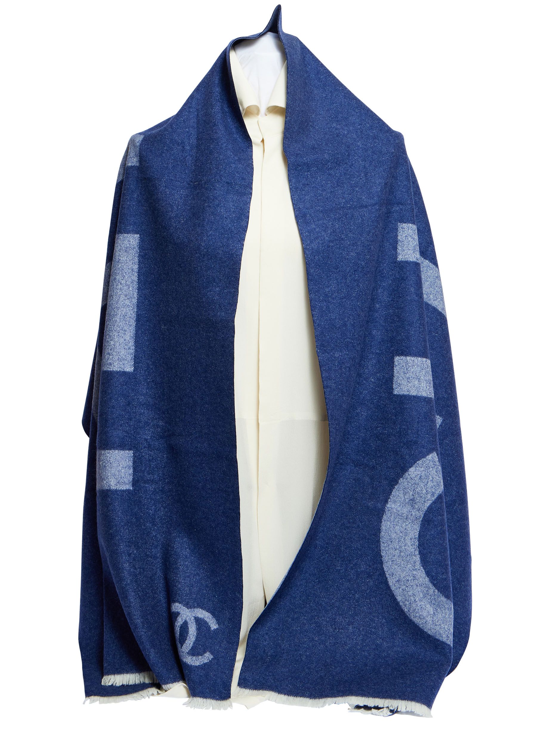 Chanel New Cashmere And Silk Blue~P77665946