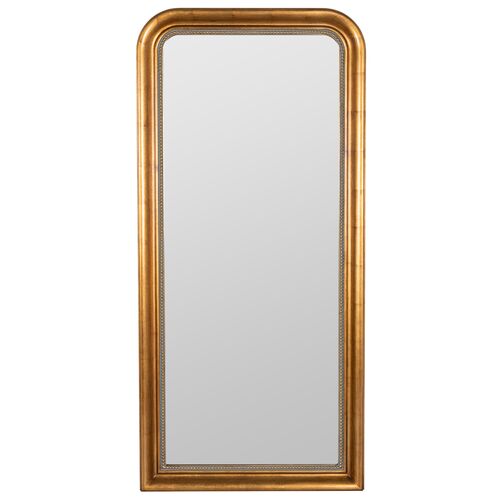 Mason Floor Mirror, Antiqued Gold~P77645460~P77645460