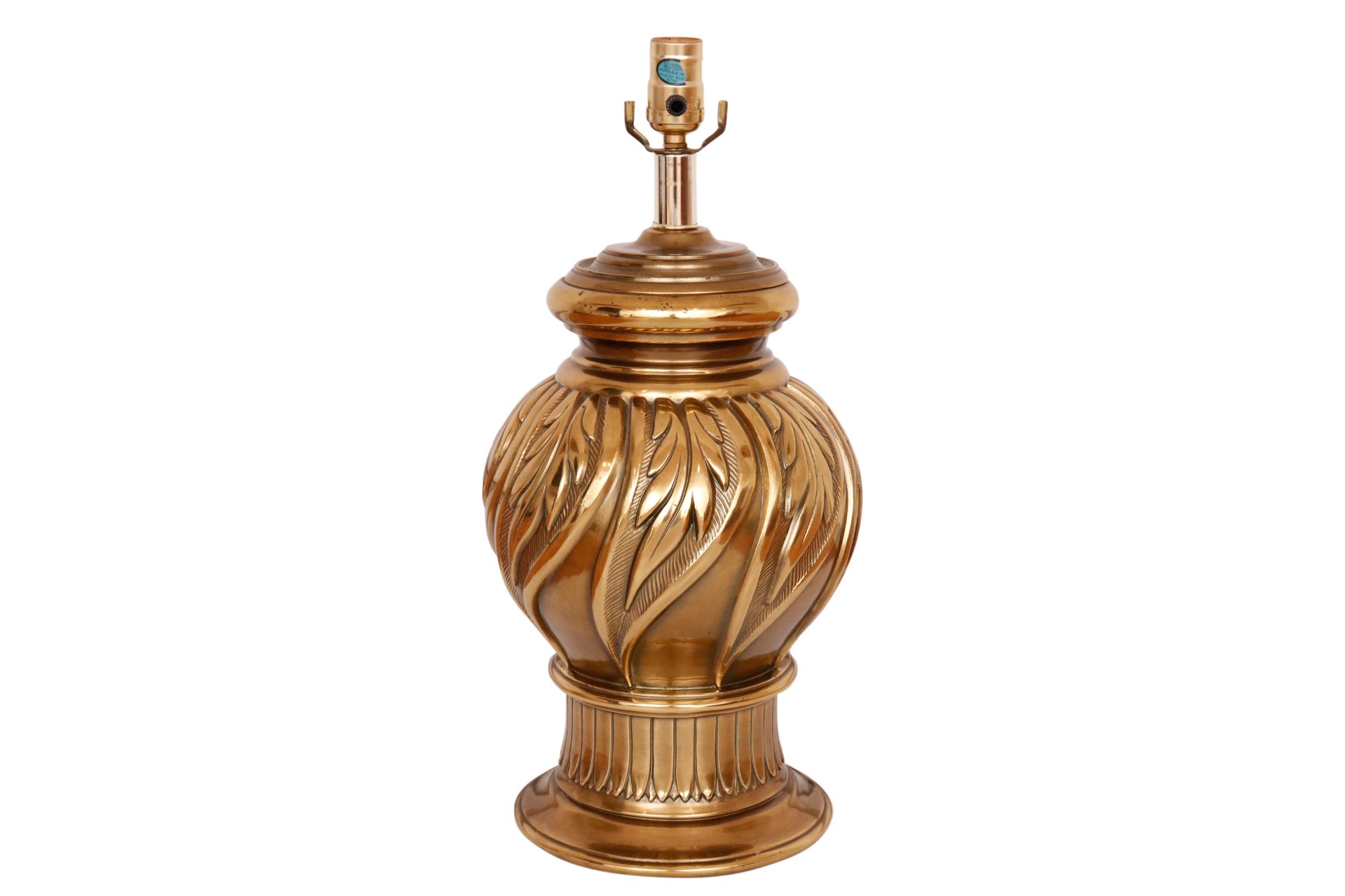 Large Regency Brass Table Lamp~P77604649