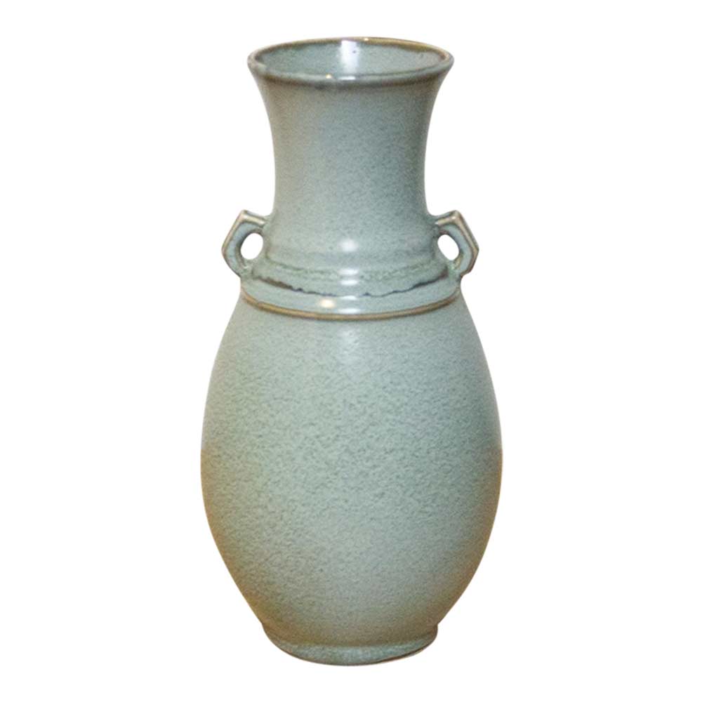 Japanese Green Aloe Glazed Vase~P77684240