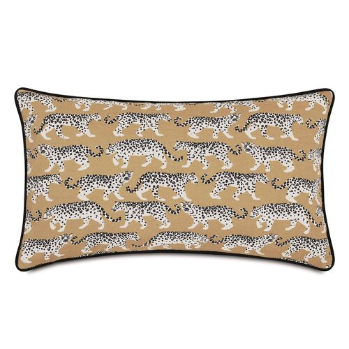 Adira 13x22 Lumbar Outdoor Pillow, Khaki Leopard~P77610101