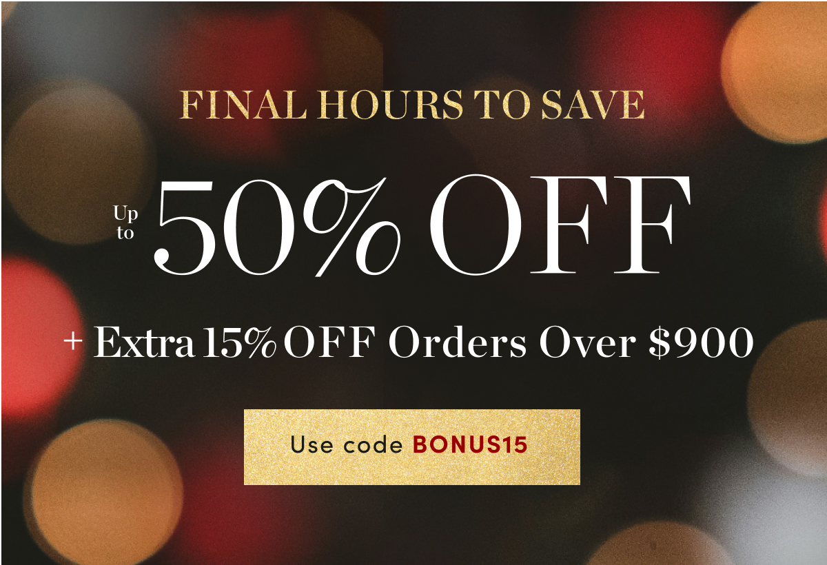 Up to 50 Percent Off Sitewide