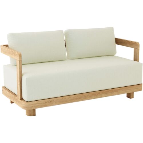 Oceaire Outdoor Teak Deep Seating Loveseat, Sunbrella Oceaire Outdoor Teak Deep Seating Loveseat, Sunbrella