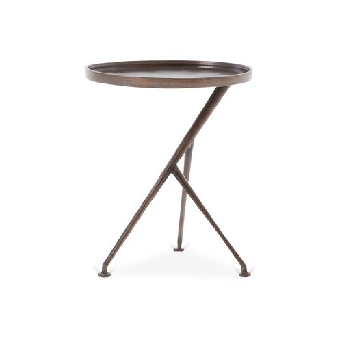 Amari Outdoor Accent Table, Antique Rust~P77567128