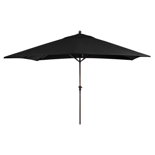 Rectangular Patio Umbrella, Black~P46901361