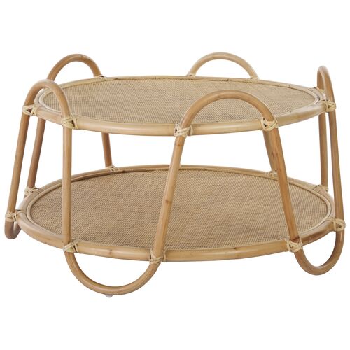 Isoldean Rattan Coffee Table, Natural