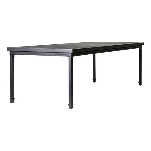 Nami Outdoor Aluminum Dining Table, Black Sand Matte Nami Outdoor Aluminum Dining Table, Black Sand Matte