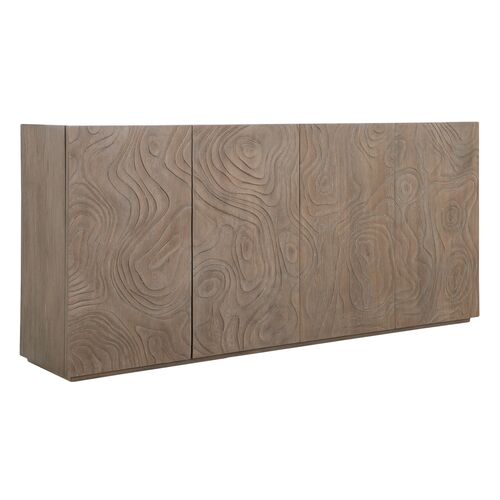 Bingham 4-Door Oak Sideboard, Natural