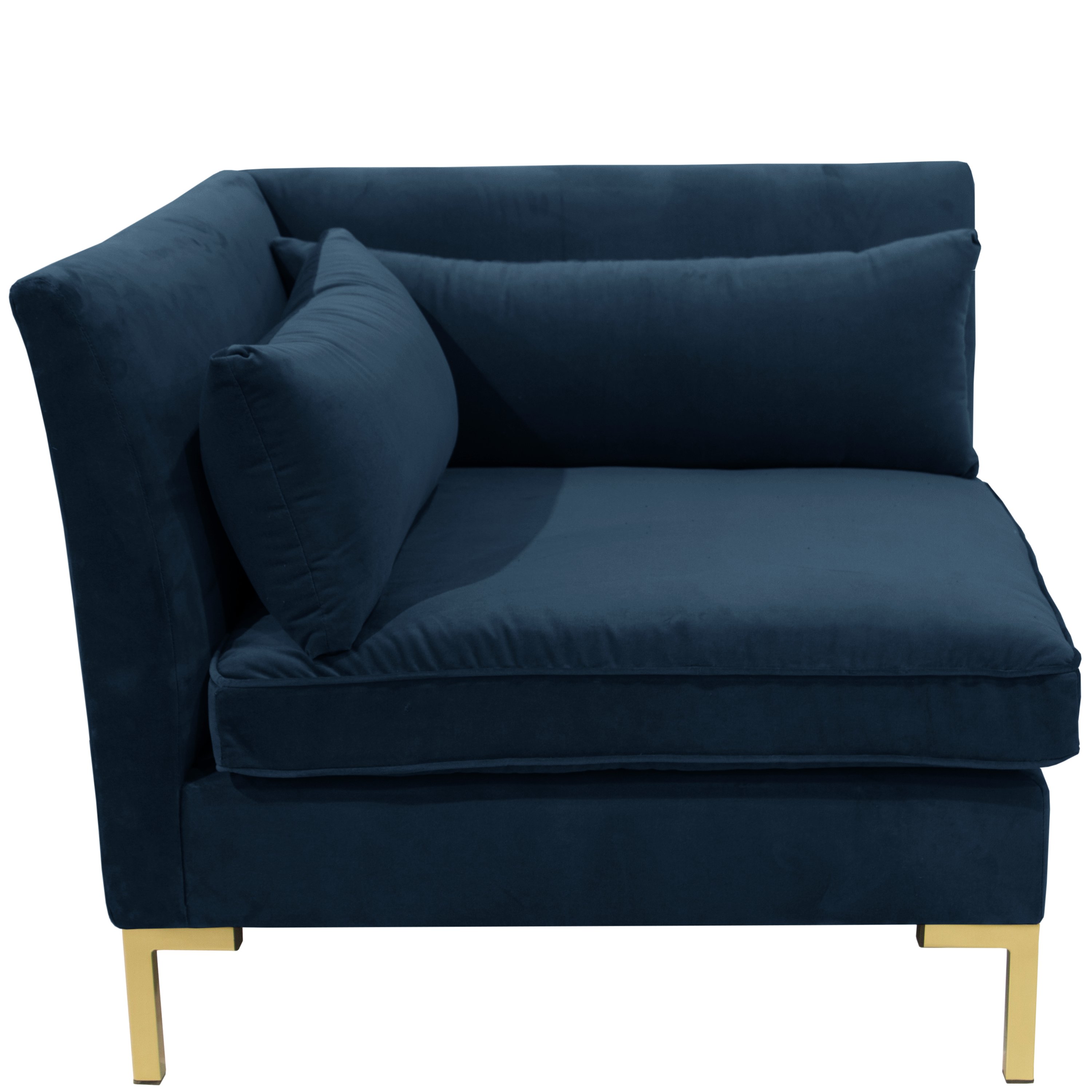 Marceau Velvet Corner Chair One Kings Lane