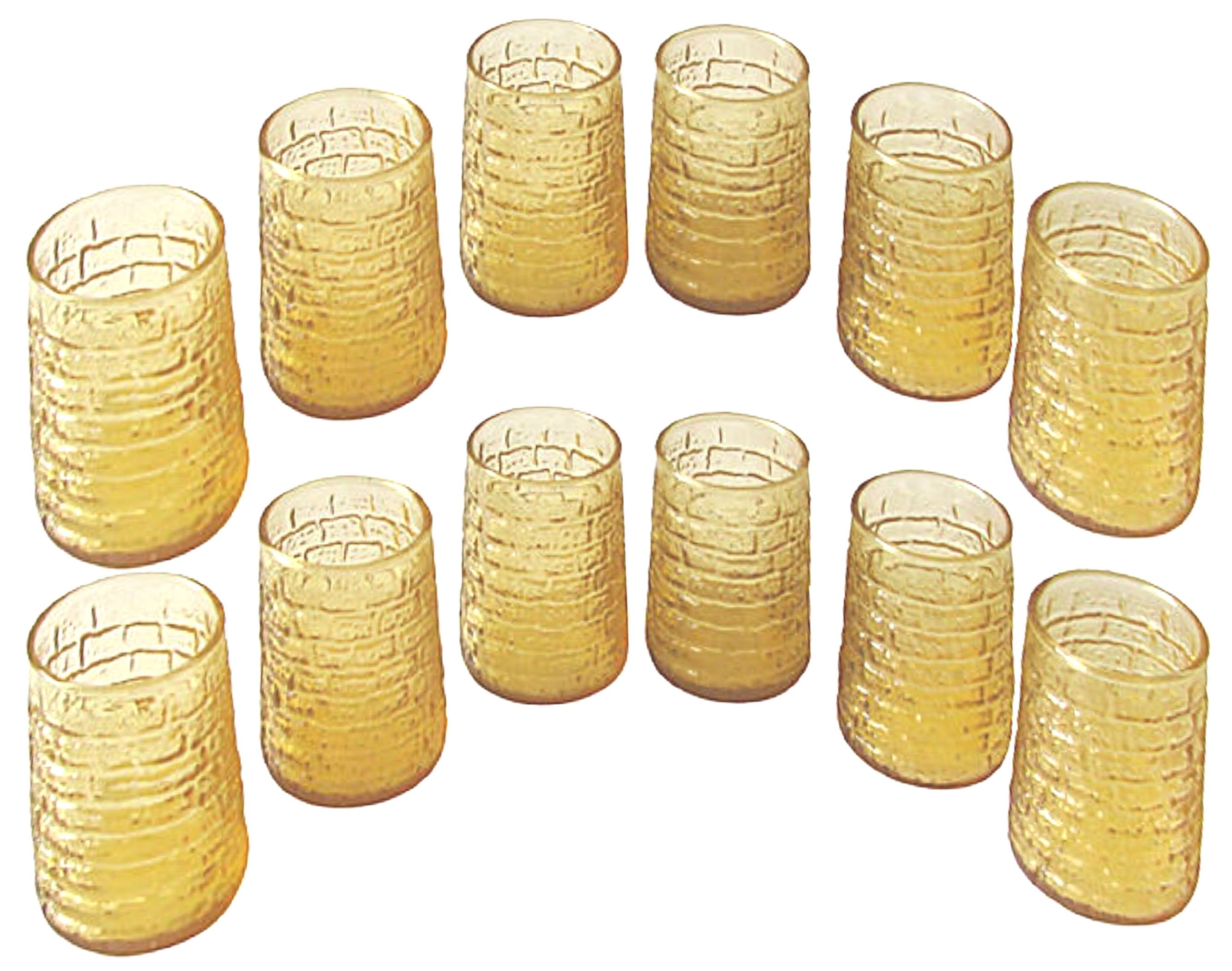 Midcentury Bamboo Juice Glasses S/12~P77601213