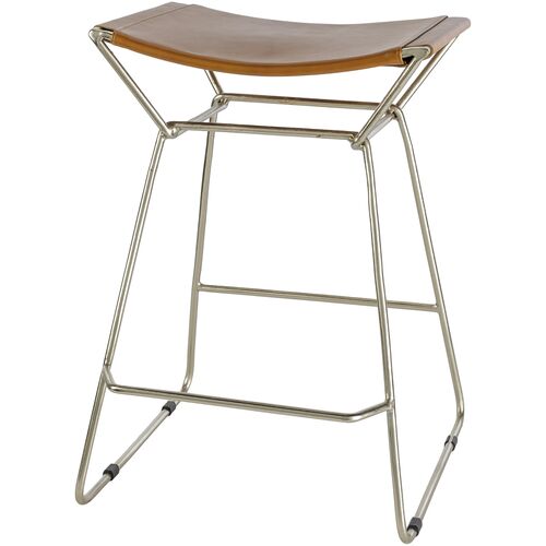 Lorabeth Leather Counter Stool