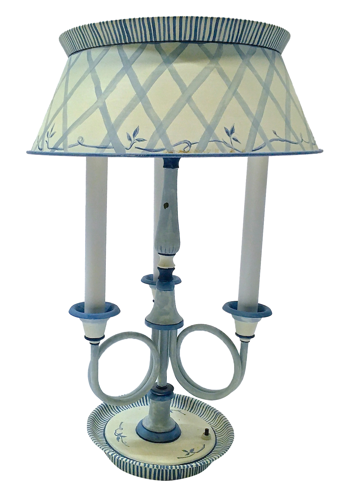 Painted Tole Bouillote Lamp~P77662486