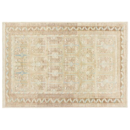 Magnus Handmade Oriental Rug, Tan/Blue Magnus Handmade Oriental Rug, Tan/Blue