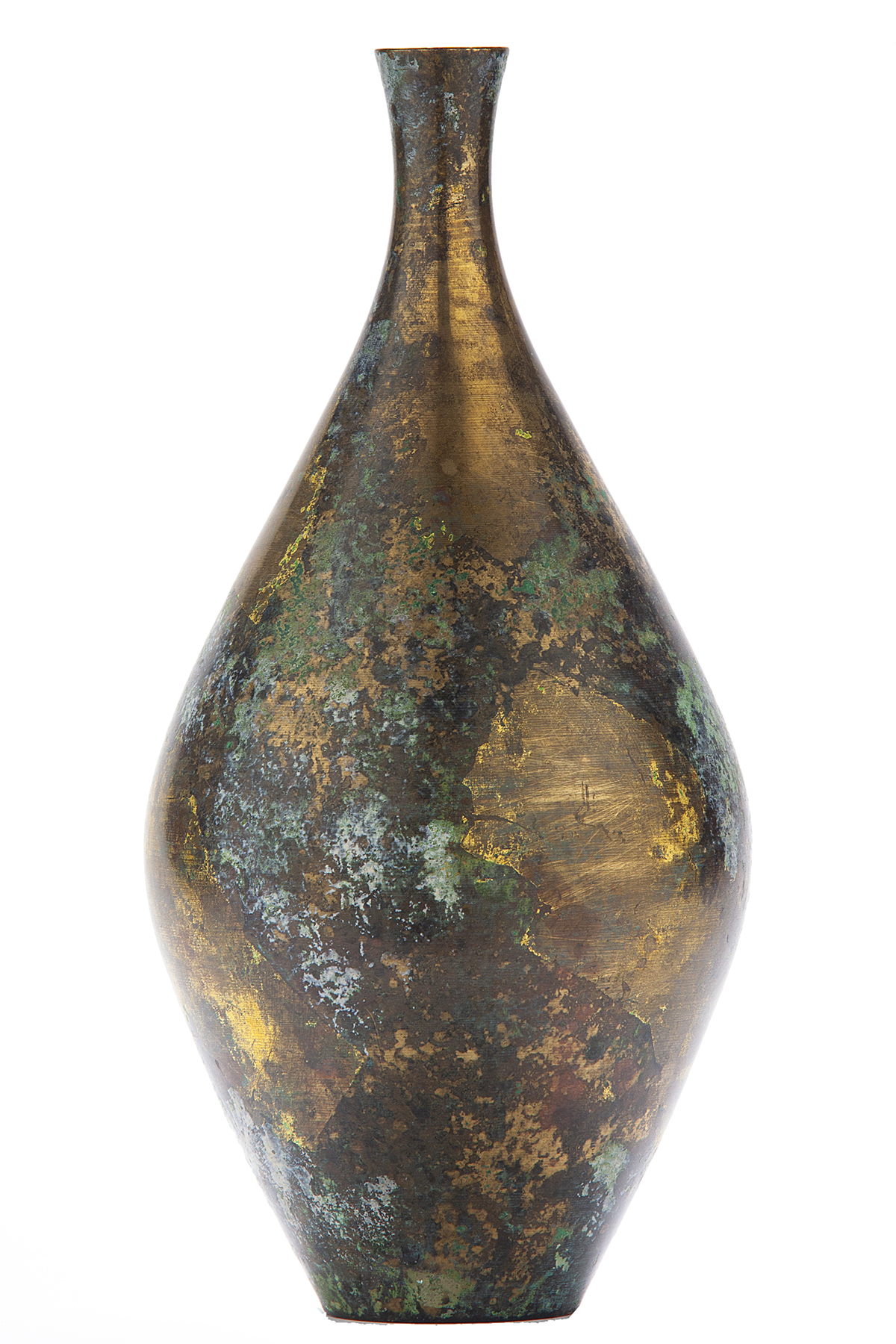 Midcentury Japanese Bronze Bud Vase~P77660587