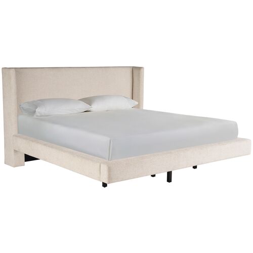 Coastal Living Marino Upholstered Bed, Vanilla