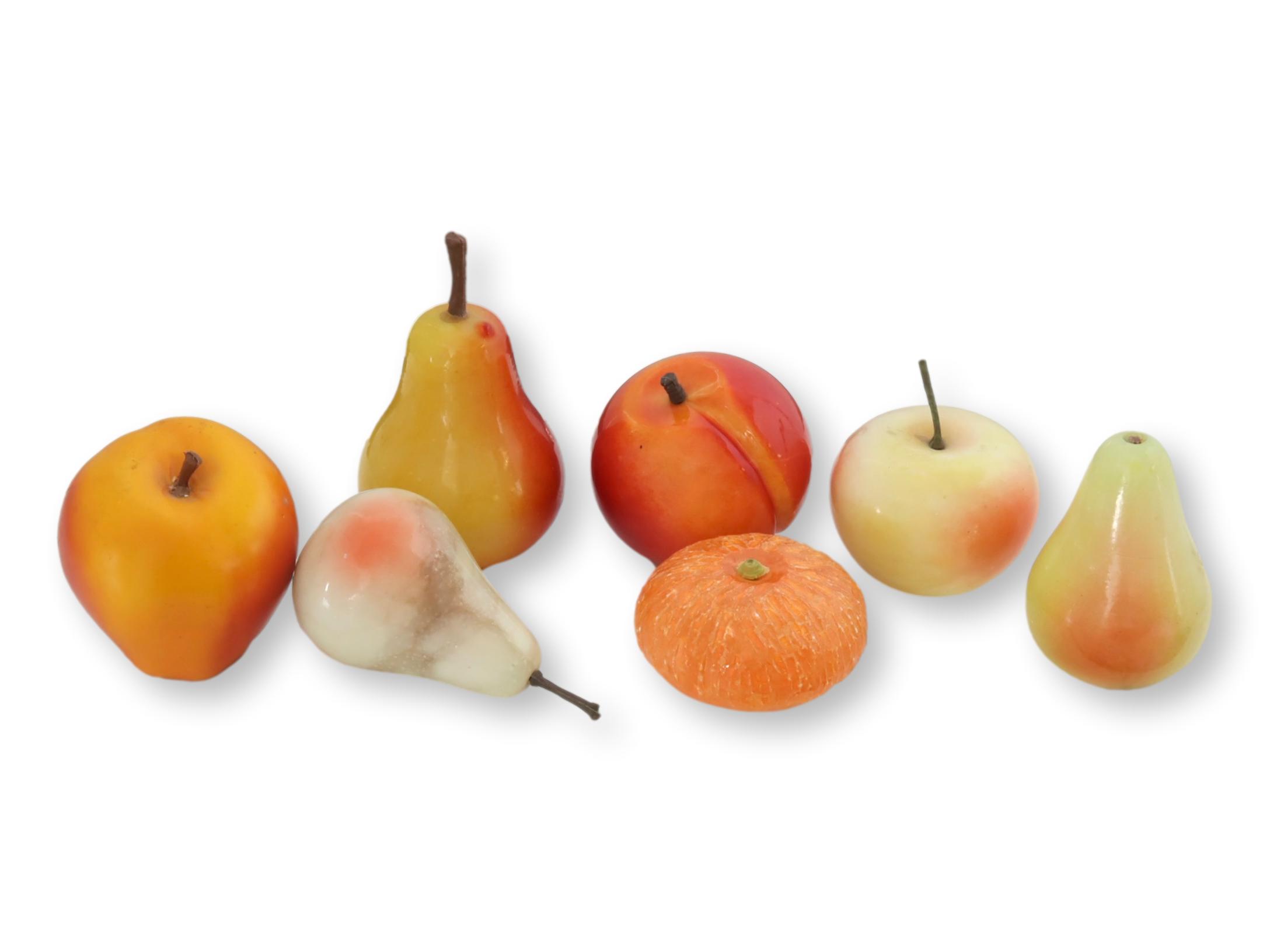 Midcentury Italian Alabaster Fruit, 7Pcs~P77689988