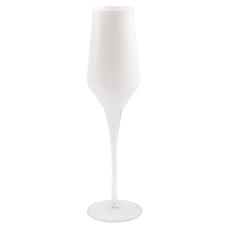 Contessa Champagne Glass, White