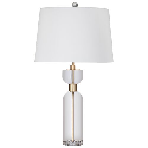 Peter Crystal Table Lamp, Clear/Brass Peter Crystal Table Lamp, Clear/Brass