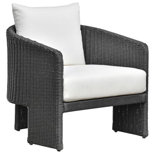 Cerelia Outdoor Performance Fabric Wicker Armchair