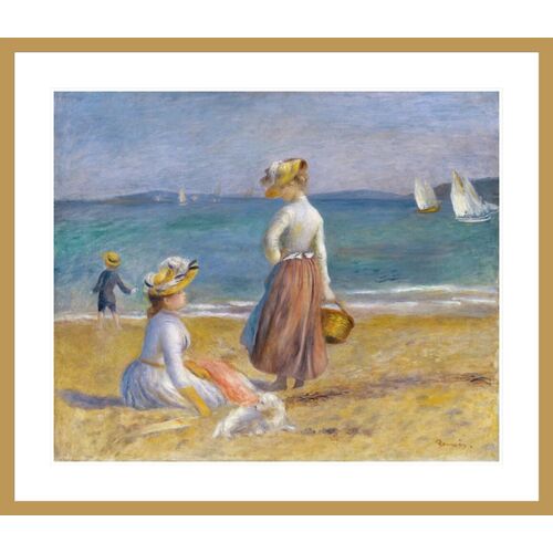 Figures on the Beach by Pierre-Auguste Renoir Framed Print Figures on the Beach by Pierre-Auguste Renoir Framed Print