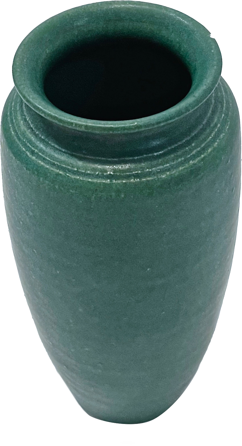 Japanese Art Nouveau Style Green Vase~P77661973