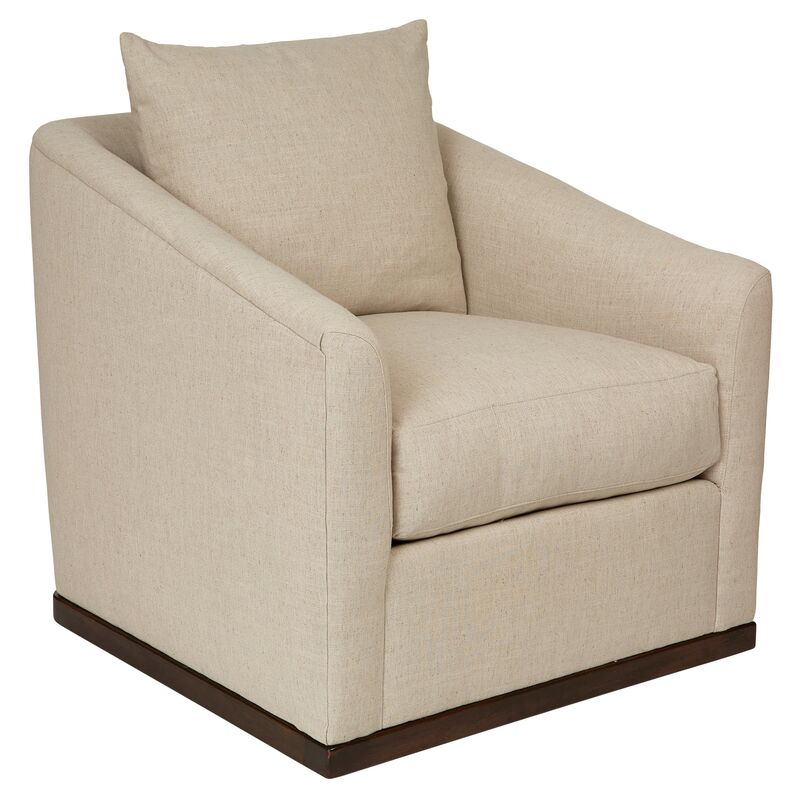 Ryder Swivel Linen Chair
