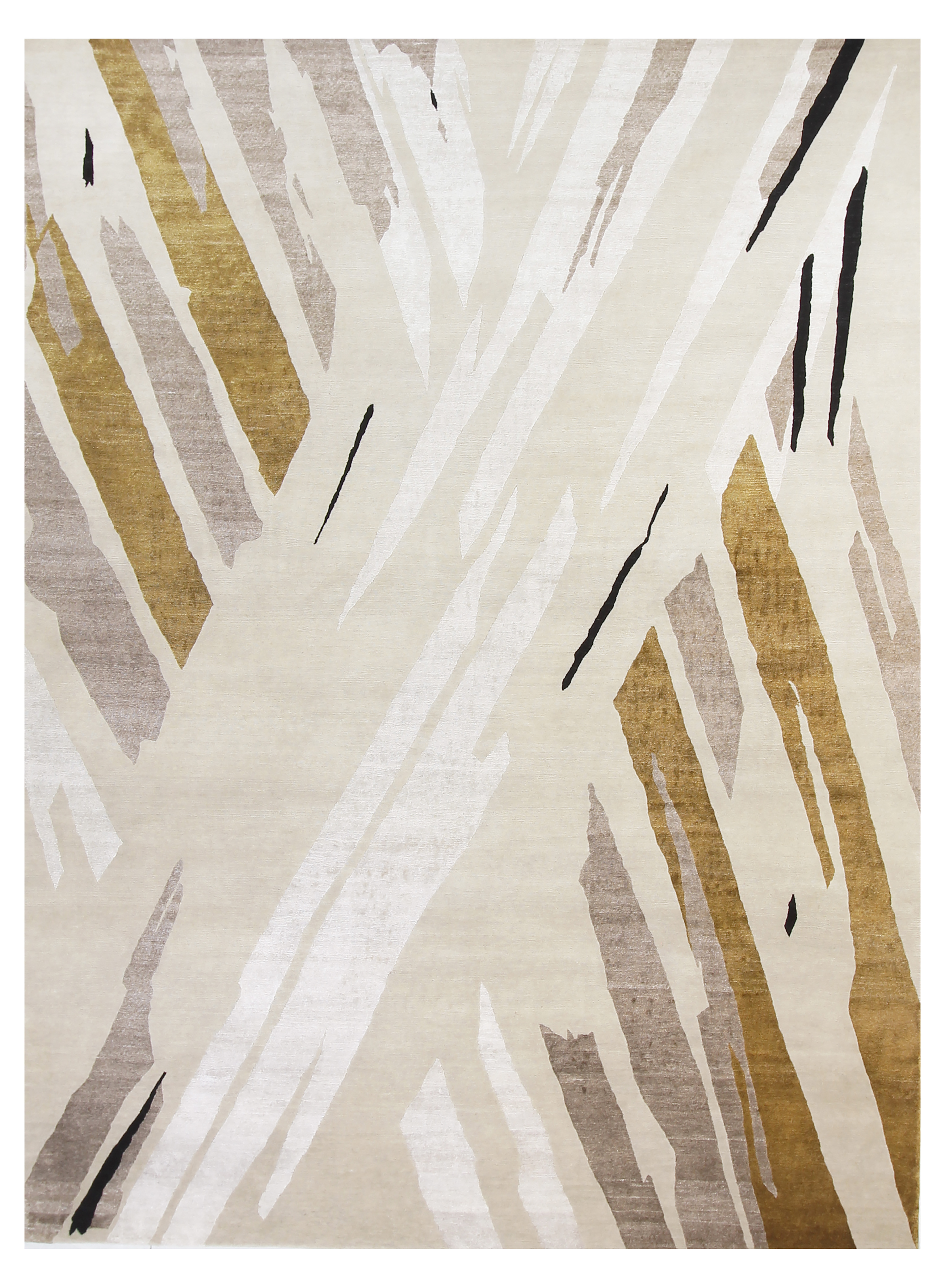 9" x 12" Passion Rug, Ivory/Gold~P77677734