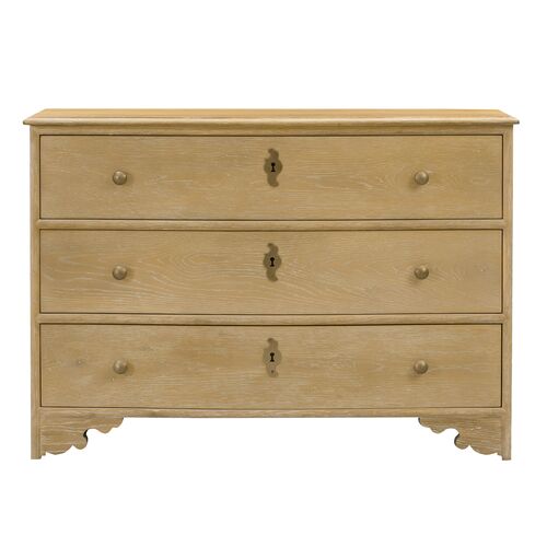Province Oak Chest, Limewash/Brass~P77649984